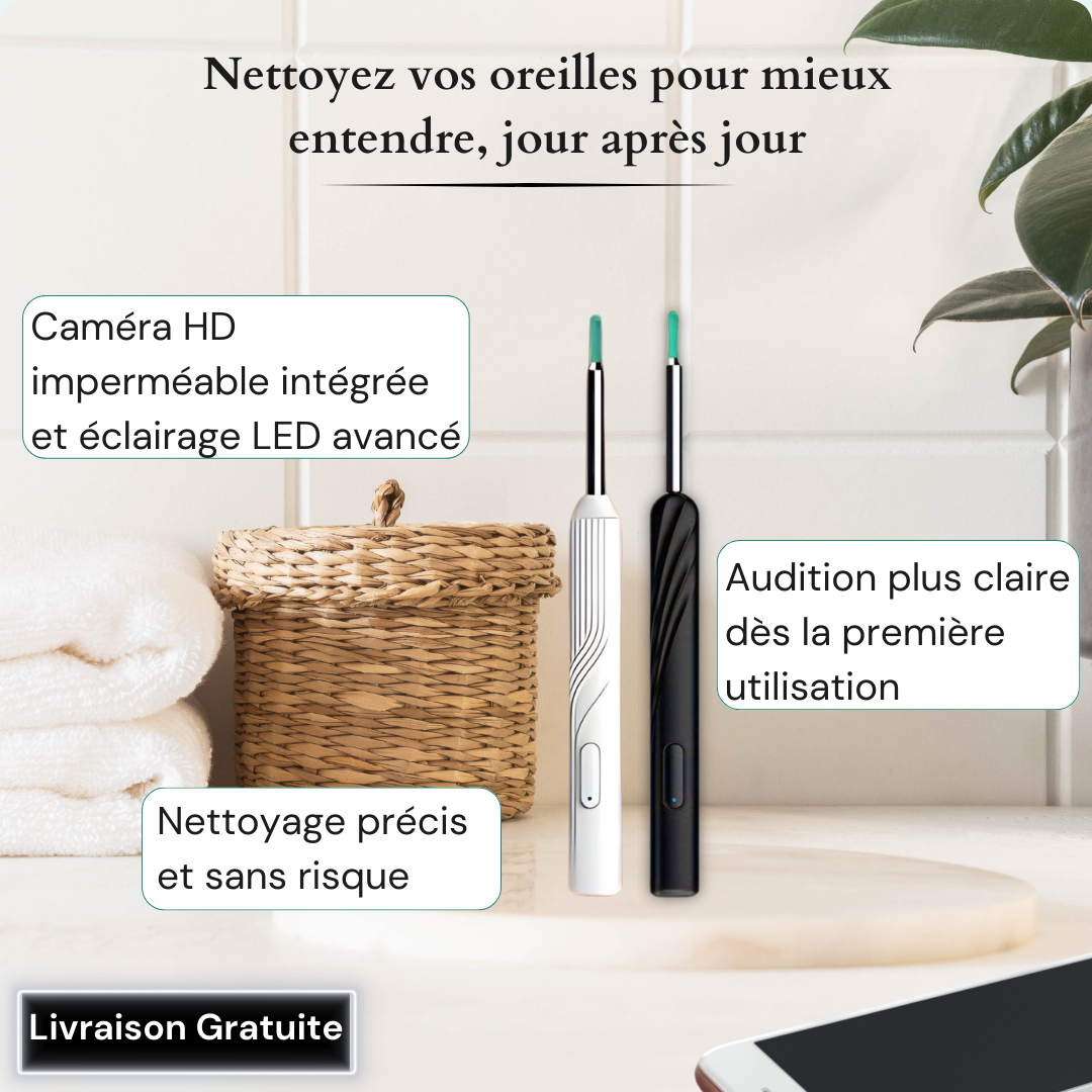 Nettoyeur d'oreilles à vision assistée